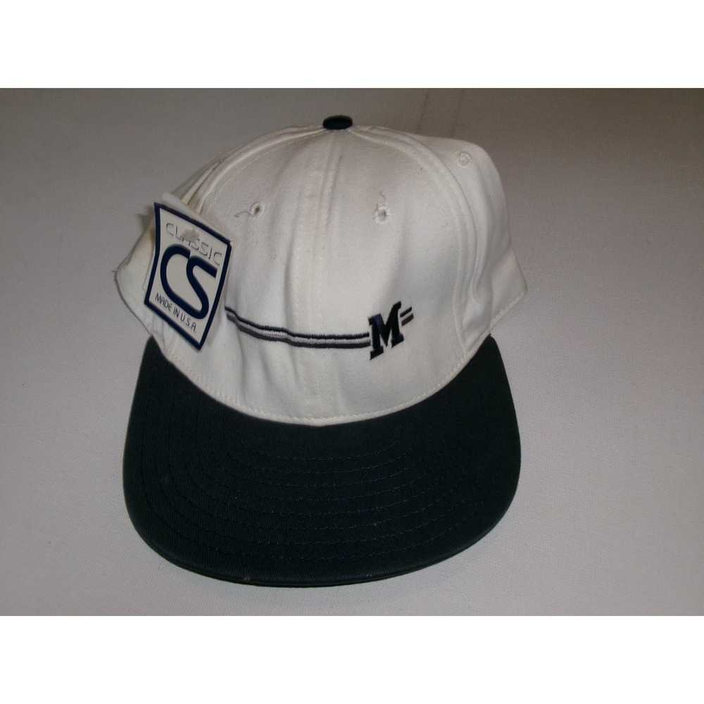 MICHIGAN WOLVERINES 80S USA MADE  SNAPBACK Y2K 00S HAT CAP VINTAGE S4